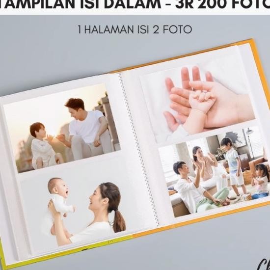 Buku Album 4R Dan 3R Isi 100 Dan 200 Foto / Album Foto Isi 100