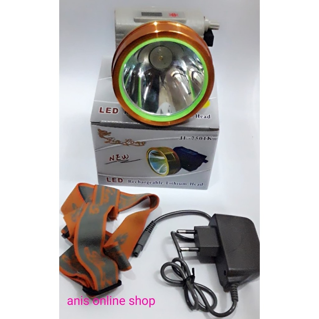 Promo Senter Kepala Fokus Sinar Kuning 30W Jl-7501K A6A1