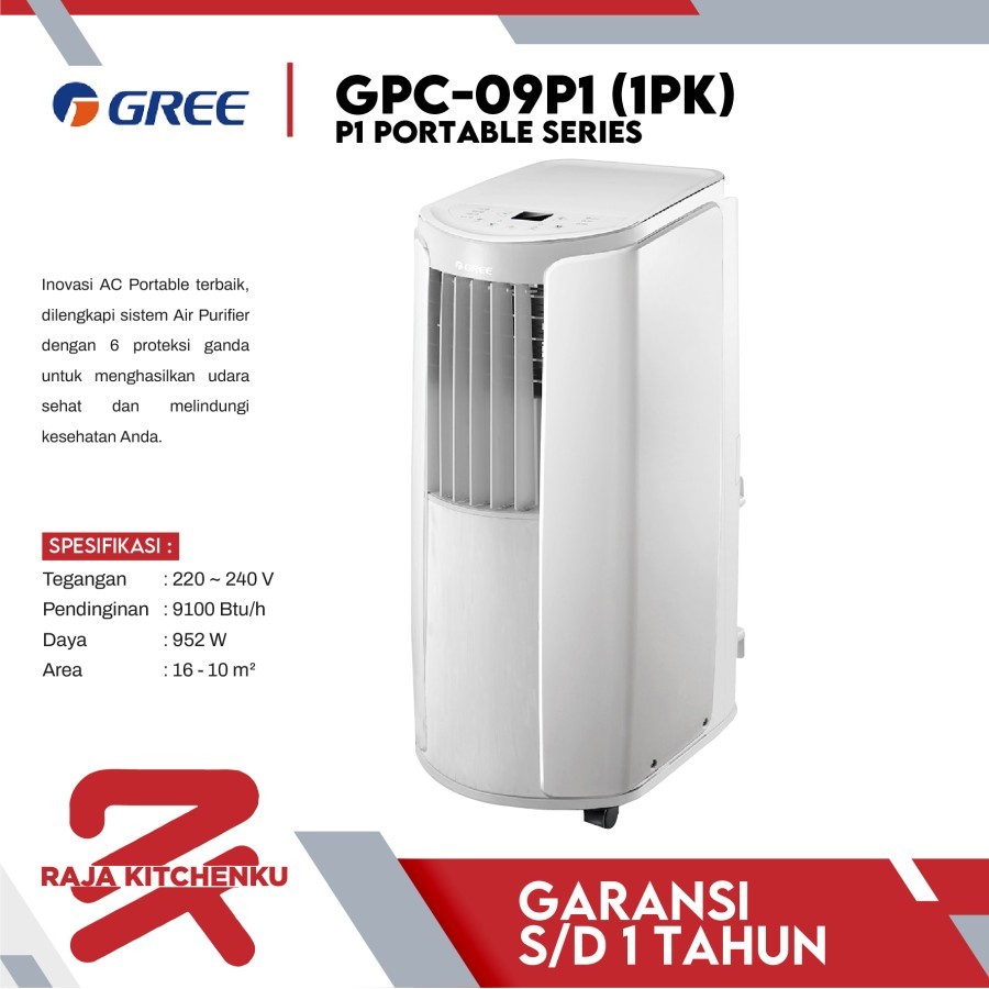 GREE AC Portable 1PK - WIFI Control - GPC-09P1 /GPC 09P1/ GPC09P1