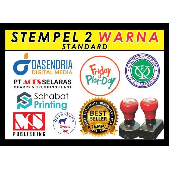 

Sale Termurah! Stempel 2 Warna Ukuran Standard Siap Cap