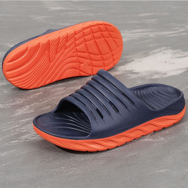 Sandal Pemulihan Pria Wanita dengan Dukungan Lengkungan Plantar Fasciitis, Sandal Slide Ortopedi unt