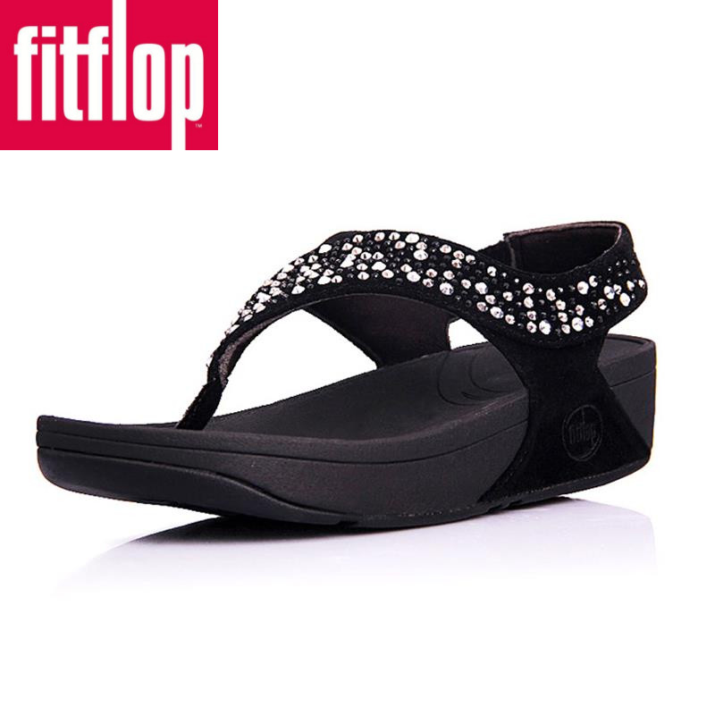 Fitflop Sandal Wanita Original Fitflop Sandal Fitflops Sepatu pelangsing dengan desain sol lembut da