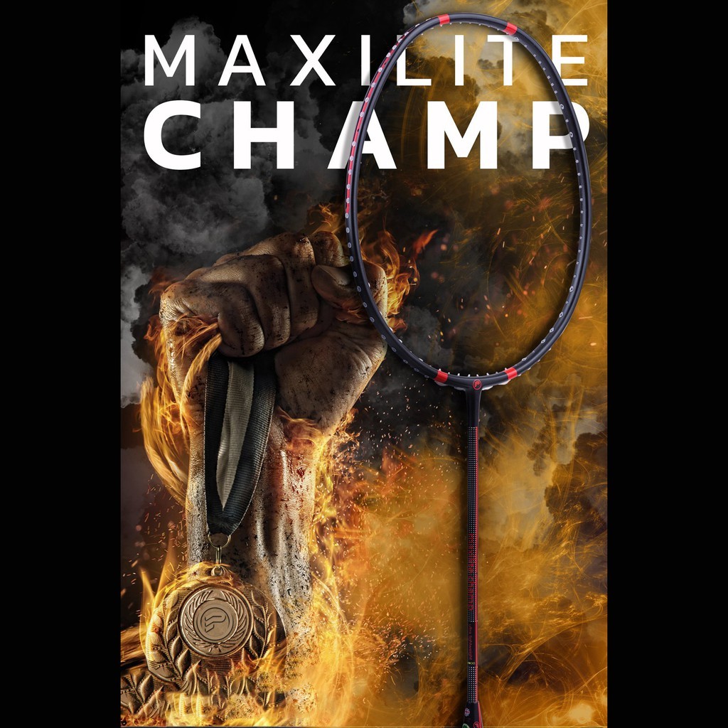 Raket Bulu Tangkis Protech MAXILITE CHAMP (MAX 30LBS)(GRATIS STRING+GRIP) |73CCA1CC|