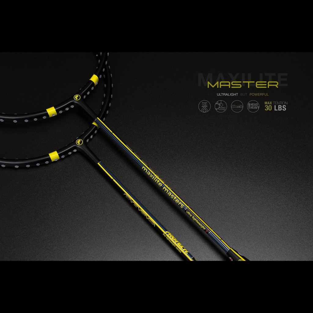 Raket Bulutangkis Protech MAXILITE MASTER (6U)(MAX 30LBS)(GRATIS STRING+GRIP) |CF5AE306|