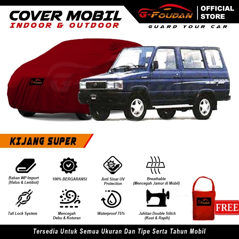 Body Cover Mobil Kijang Super / Sarung Mobil Kijang Super Long & Short / Selimut Toyota Kijang Super