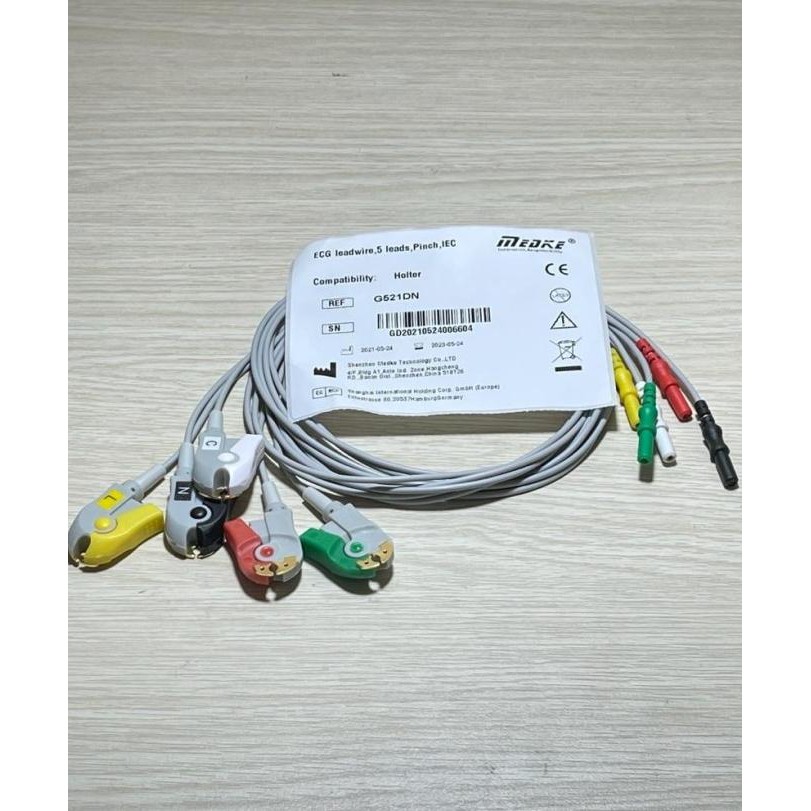 [ Mgd ] Kabel Ekg Holter 5 Lead Pinch