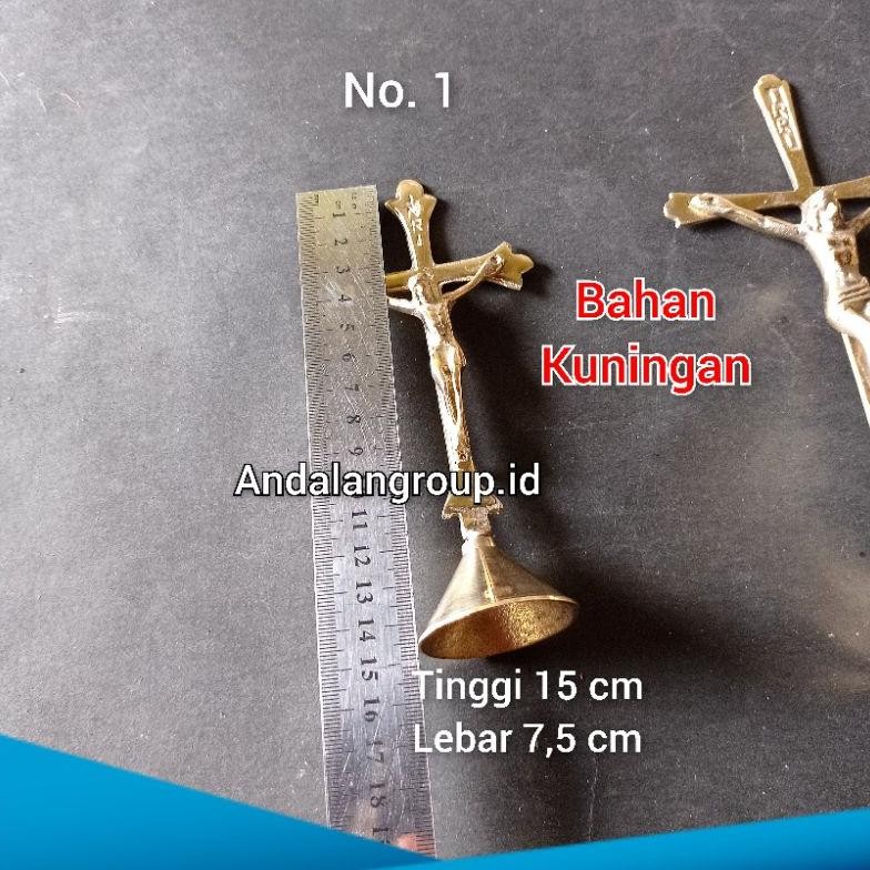 er-87 salib duduk kuningan salip meja salib duduk meja kuningan salib duduk katolik Viral