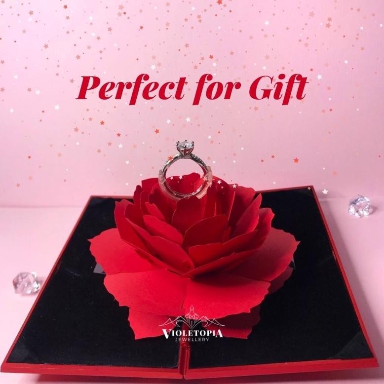 

TERLARIS [FREE GIFT] 3D Pop Up Rose Ring Box / Kado Ulang Tahun / Kotak Cincin Mawar Lamaran / Tempat Cincin Nikah / Box Cincin / Ring Box / Gift Box Mawar Merah / Hadiah Valentine / Kotak Hadiah / Promise Ring Box / Kado Ulang Tahun / Ring Box Cincin