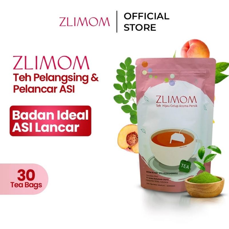 

ZLIMOM - TEH PELANGSING ( Teh Kesehatan Busui ) DAN PELANCAR ASI DENGAN EKSTRAK DAUN KELOR | 30 TEA BAG | TEH HIJAU AROMA PERSIK