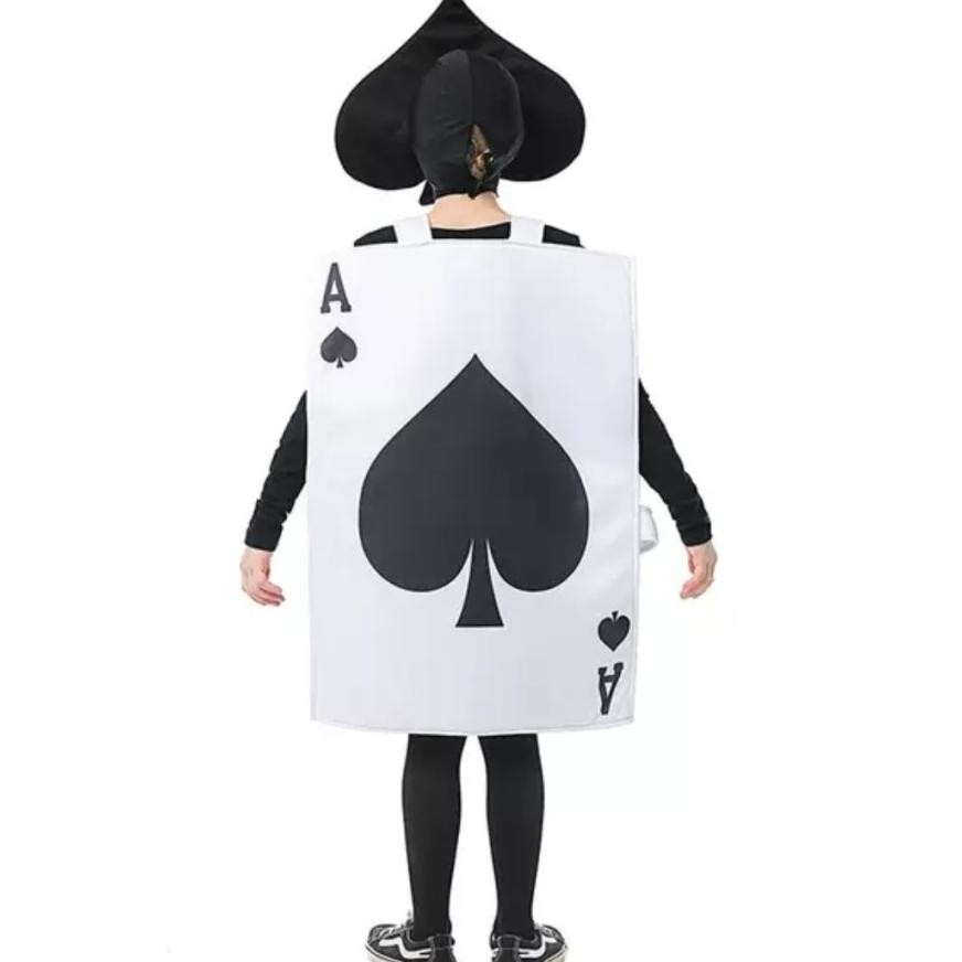 

opi Ace Of Spades Costume Playing Card Costume Alice wonderland Halloween TERLARIS