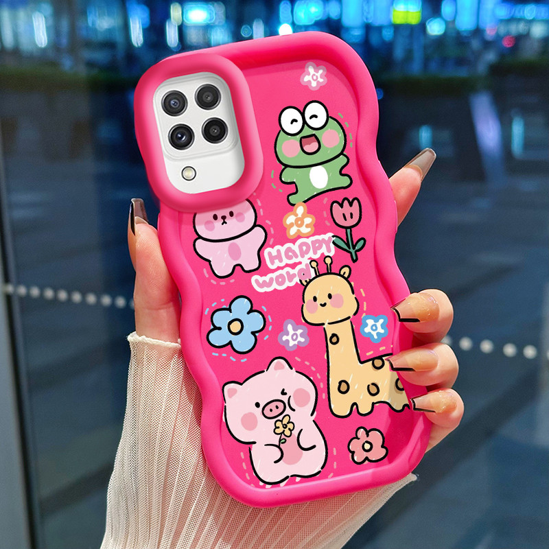 Casing Hp Untuk Samsung A22 M22 M32 Case Casing ponsel Softcase HP binatang lucu silikon Kesing Cesi