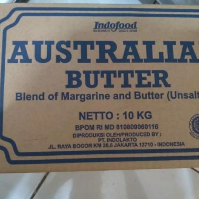 

Australian butter unsalted 10kg