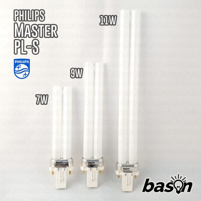 PHILIPS Lampu Tusuk PL-S 2P 7W / 9W / 11W G23 - PLS CFL