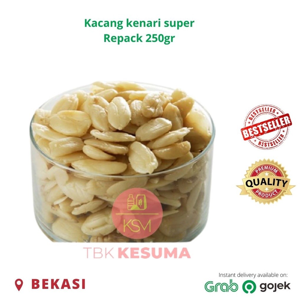 

Kacang kenari/ Kacang pili kupas super repack 250gr