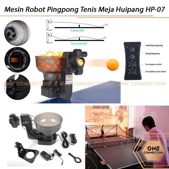Mesin Robot Pingpong Tenis Meja Huipang HP-07 + Bola Ping Pong Latihan