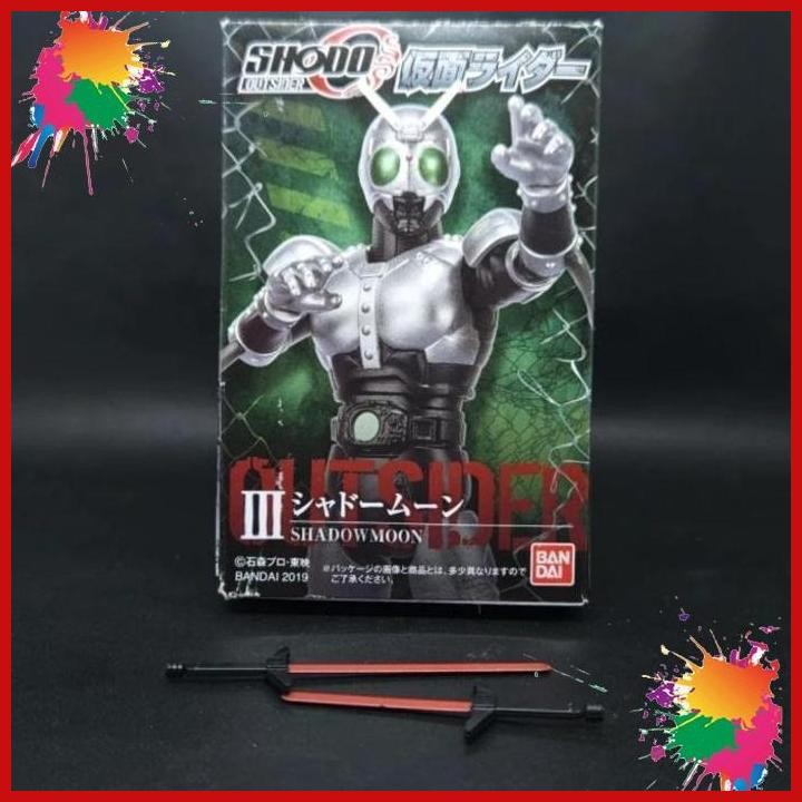 (AGS) SHODO O SHOWA KAMEN RIDER BLACK RX SHADOWMOON + OPTION BANDAI RARE