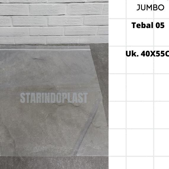Plastik Klip Jumbo Uk 40X55 Cm Ziplo Bening Besar Tebal 0.5