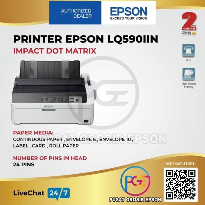 Epson Lq-590Iin Lq590Iin Lq 590Iin Impact Printer Terbaru