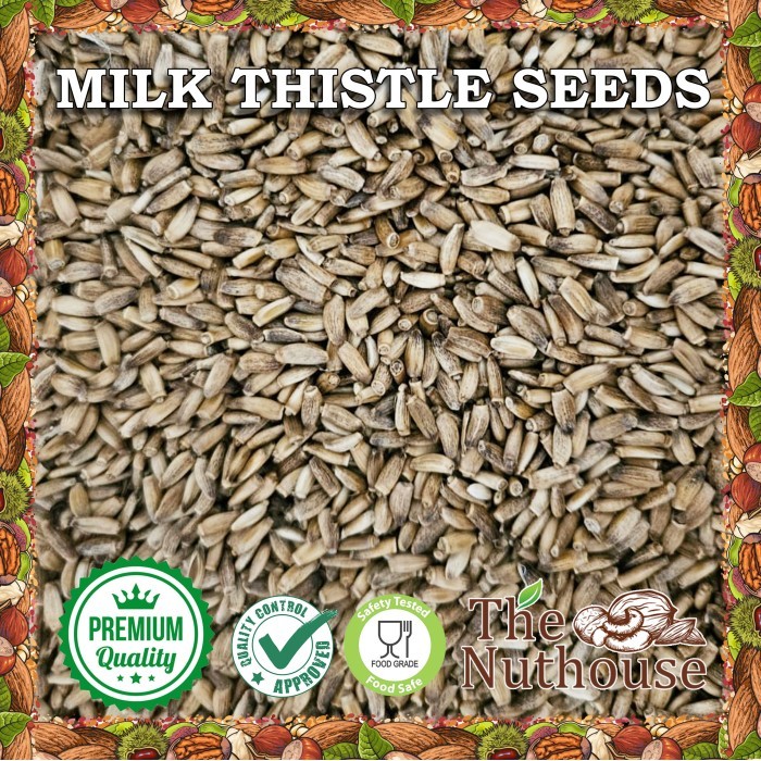 

1kg Milk Thistle Seeds / Biji Silybum Marianum Kering