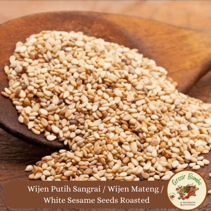 

Wijen putih sangrai 1kg / wijen mateng / white sesame seeds roasted