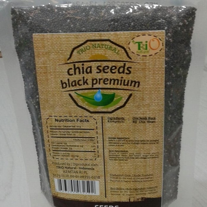 

Chia Seeds Black Organic 450 gram - Trio Natural