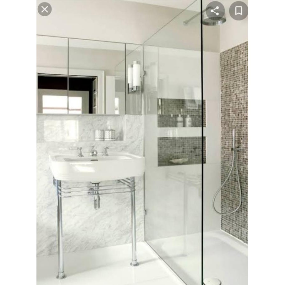Sekat Kaca Kamar Mandi Partisi Shower 10 mm  Mulia Dekkson