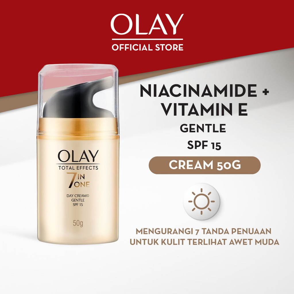 Olay Total Effects 7in1 Day Cream Moisturizer Niacinamide Skincare Antiaging 50g