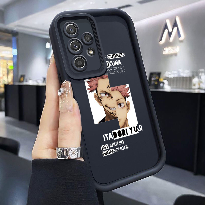 Casing Hp Samsung Galaxy A52 4G A52 5G A52s 5G A73 5G Case HP Casing pola Anime Jujutsu Kaisen pelin