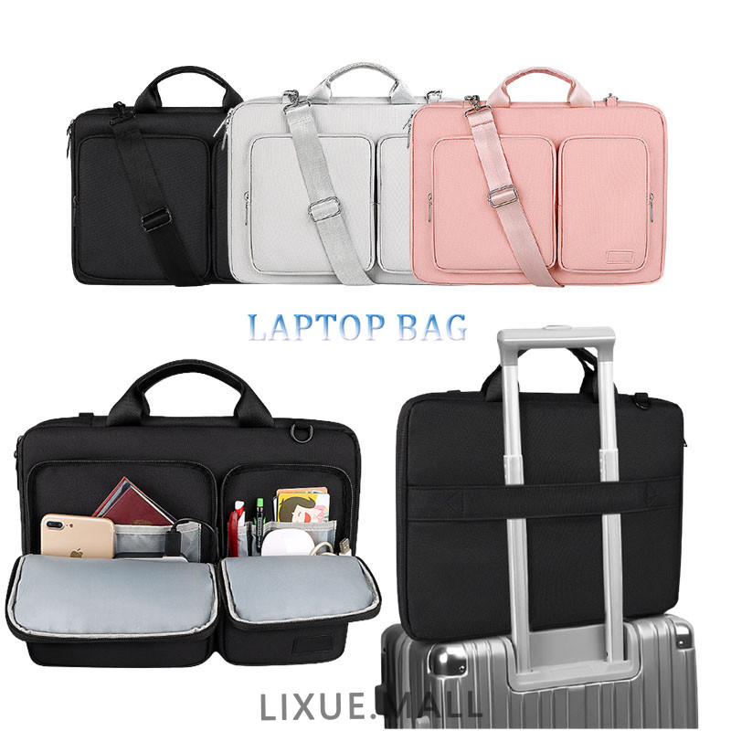 

Tas Laptop Tahan Air Kapasitas Tinggi Lixue 13,3 14 15,6 inci Tas Notebook Sleeve Case Untuk Macbook Air Pro 13 15 Penutup Tas Bahu Tahan Guncangan Tas Kerja |kXd6bc5a|