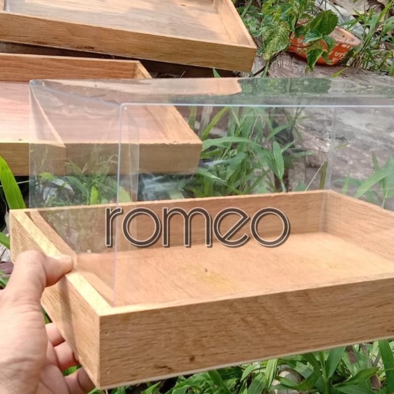

COD Kotak Seserahan Kayu 1 Set Tutup Mika Tebal Hias Tile dan Siku Style Rustic sd-5
