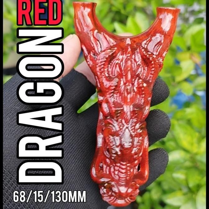 Ketapel Slingshot Kayu : Red Dragon  Ready