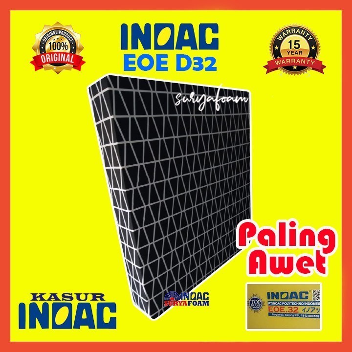 Kasur Busa INOAC Super EOE D32 Asli Tebal 40cm 50cm JUMBO 200x200 / 180x200 / 160x200 / 145x200