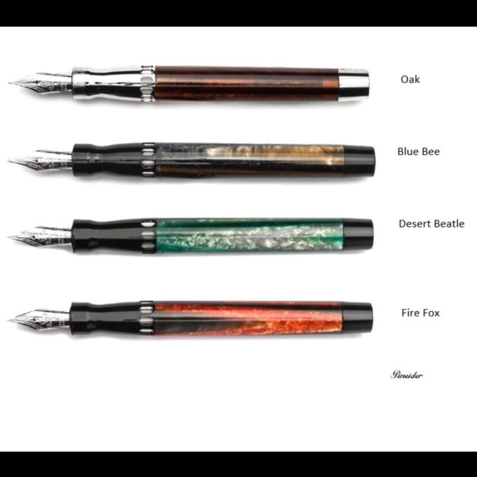 

Pineider - Arco Fire Fox 14k Fountain Pen , Rollerball & BallPoint