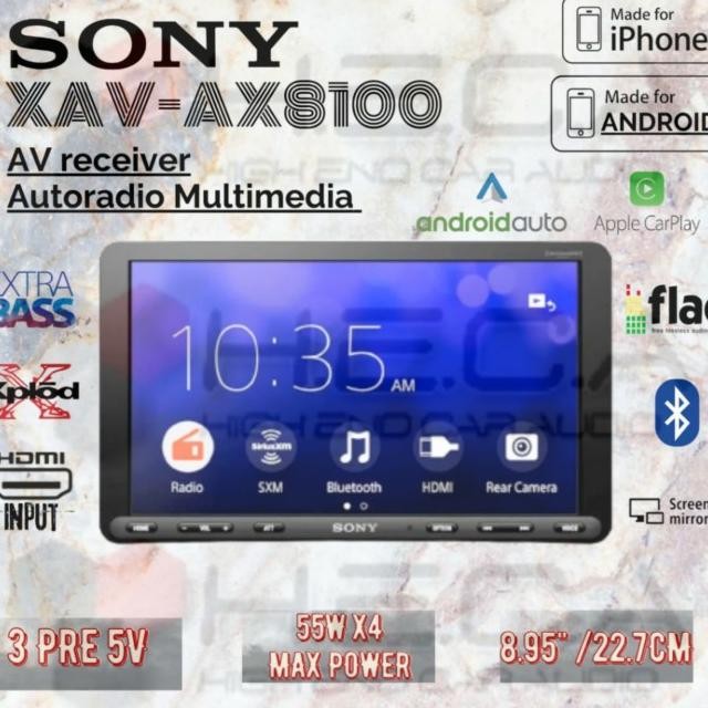 Xav-Ax8100 Head Unit Tape Mobil Single Din Layar Double Din Audio