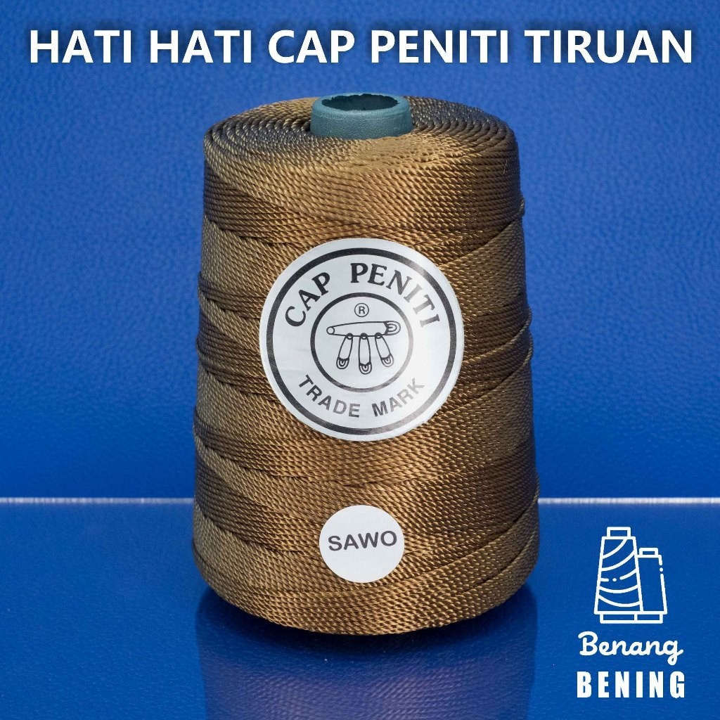 BENANG NYLON NO.27 / D27 CAP PENITI - WARNA SAWO