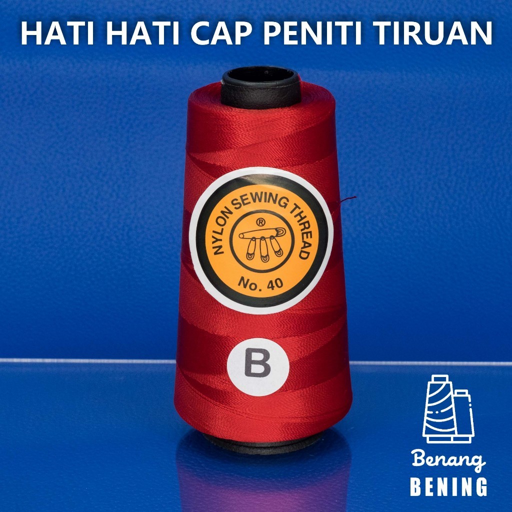 BENANG NYLON NO.40 / D40 CAP PENITI - WARNA B (MERAH)