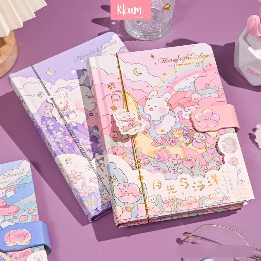 

ORIGINAL Notebook rabbit cute/ Buku tulis karakter lucu/ Buku catatan jurnal diary KT78