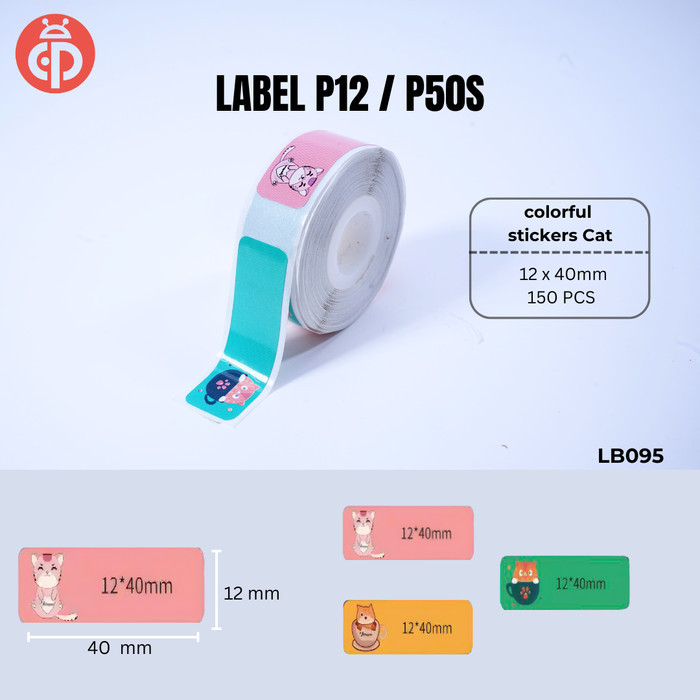 

Terlaris Kertas Termal Stiker High Quality Variasi Karakter Lucu Printer Label Marklife P12 / P50S