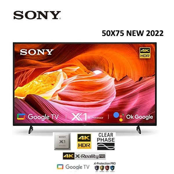 Toko Bakia -- SONY BRAVIA UHD 4K ANDROID TV 50X75 DIGITAL TV GARANSI RESMI SONY