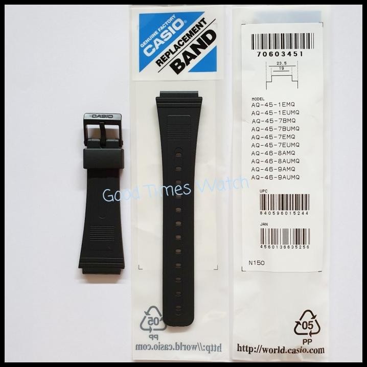 Strap Casio Aq 45 Aq 46 Db 30 Db 31 Dba 80 W 50U W 86 Casio Original