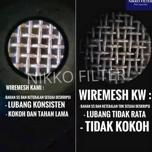 Wiremesh 4 Saringan Ss 304 1M / Ayakan Screen Wire Mesh Stainless 4
