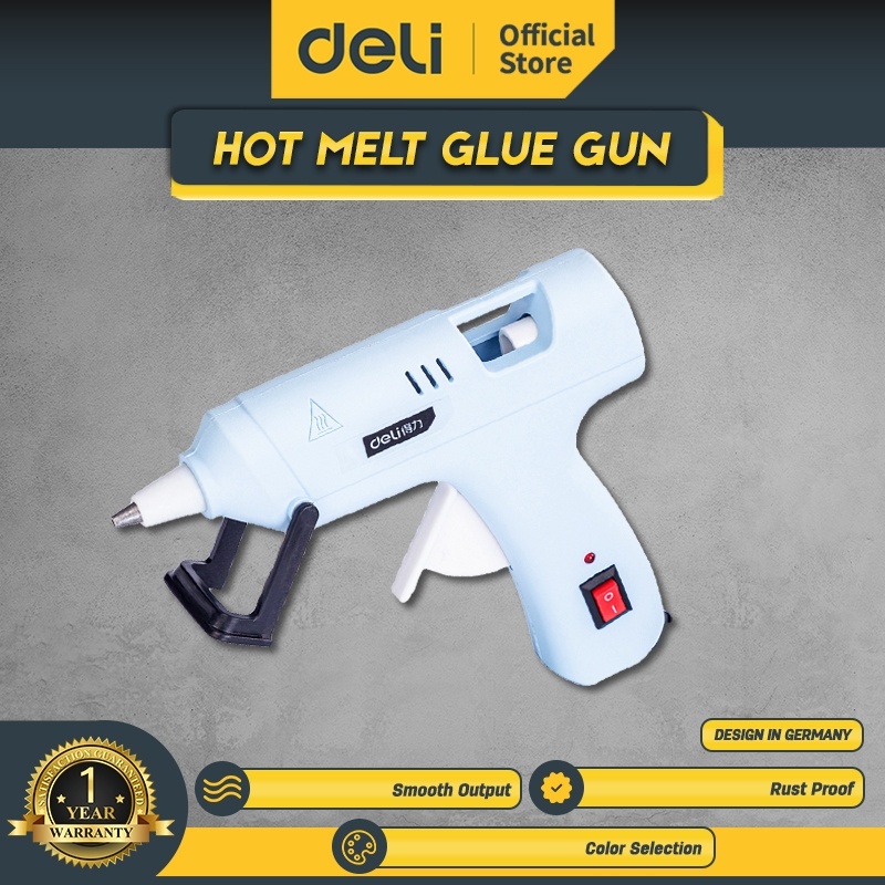 

Deli Tools Lem Tembak / Glue Gun Pink Biru Anti Karat DL390X20