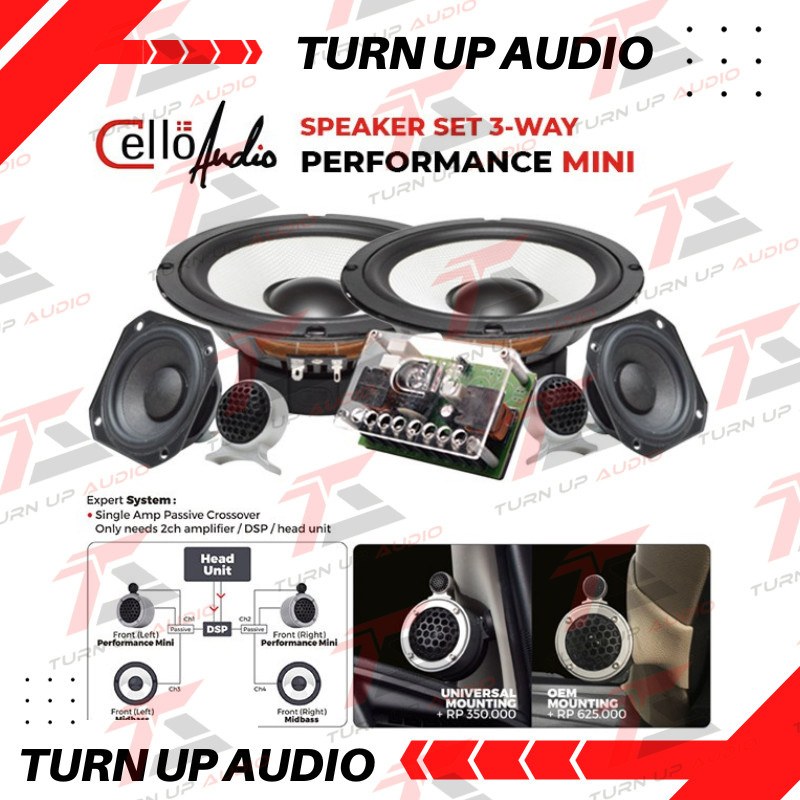 speaker split mobil Cello Performance Mini Speaker Split 3way original