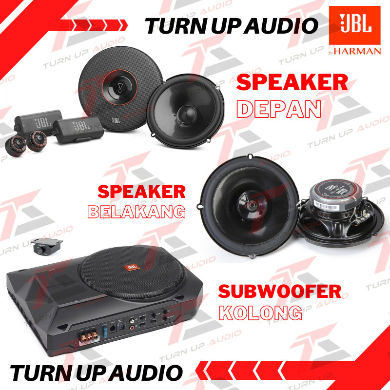 Paket Audio Mobil Full Set Sound System JBL CLUB for SQ Sound Quality