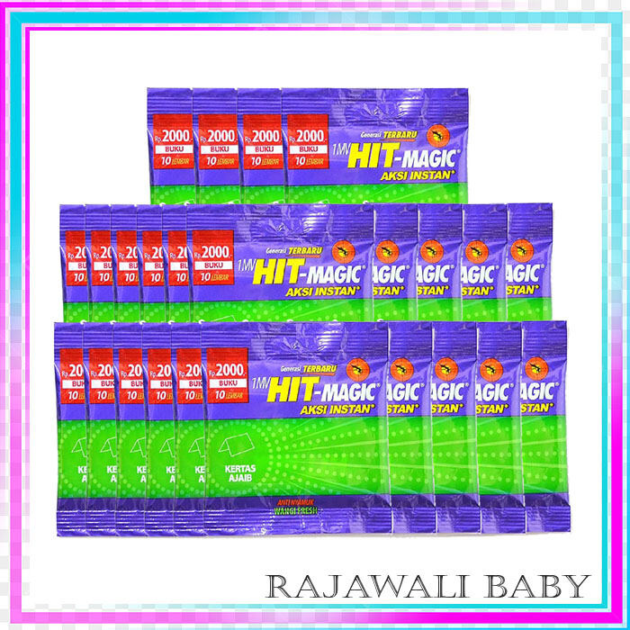 Hit Magic Fresh 1 Box (24 pcs) 10 Lembar - Obat Nyamuk Elektrik - Kertas Ajaib