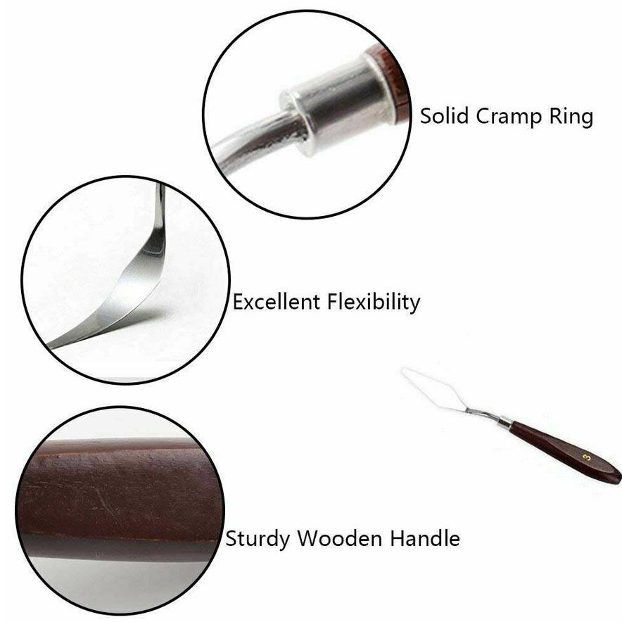 

COD Art Brush Set Kuas Lukis BRS-12 SET Kuas Alat Lukis Set Lengkap Mixing Knife Murah Berkualitas By05