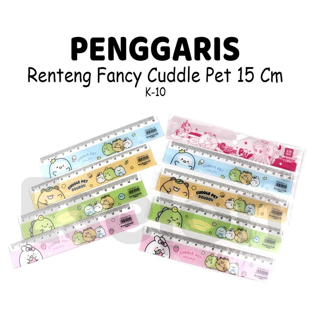 

1buah Penggaris 15cm CUDDLE K-10 / Penggaris 15 cm Fancy