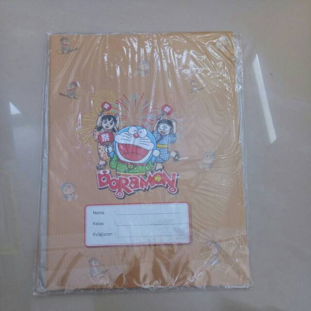 

Sampul buku coklat karakter ukuran quarto