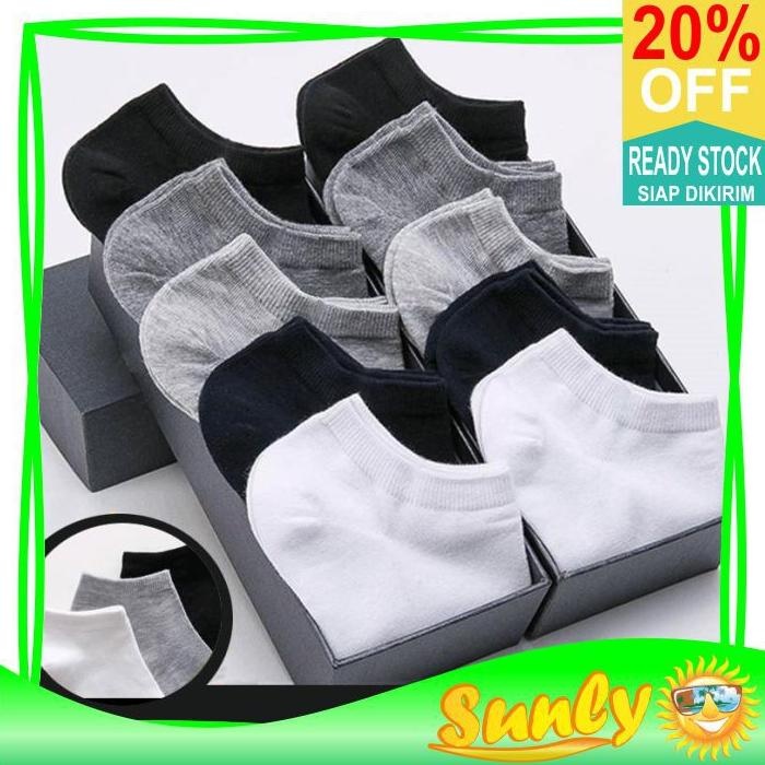 Sunly A054 Kaos Kaki Polos Motif Pendek Dibawah Mata Kaki Kaoskaki Office Olahraga Fashion