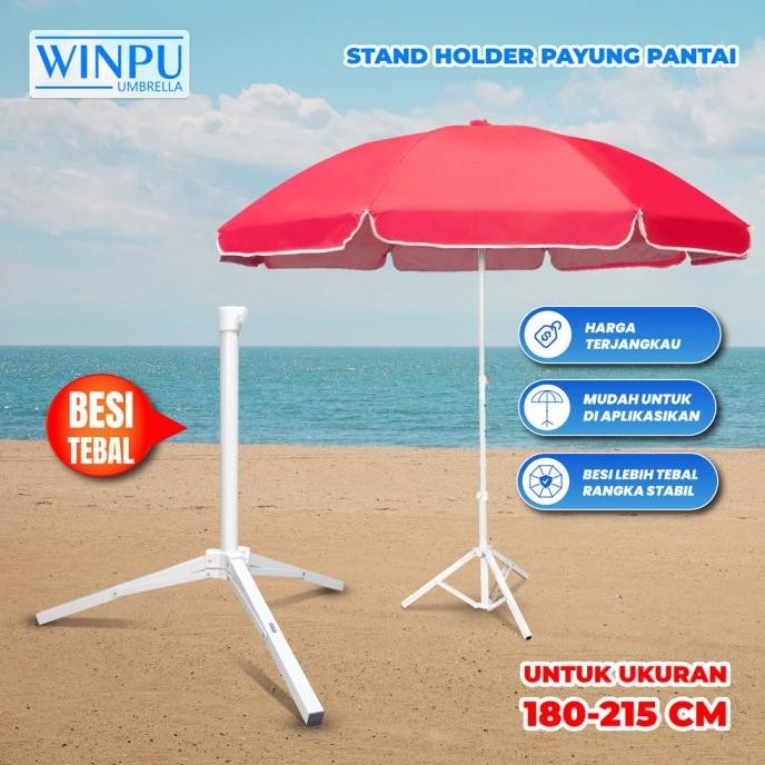 WINPU Payung Tenda Jualan Besar Pelangi (180Cm-260Cm) 2 Lapis